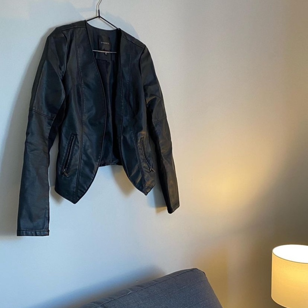 Leather blazer